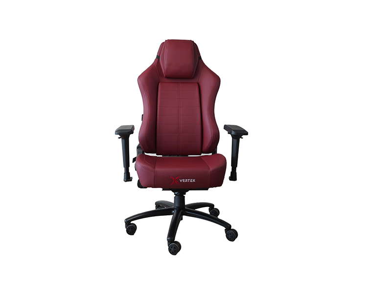 Gaming Chair: Vertex Imperion Gaming Chair Bordeaux Leather